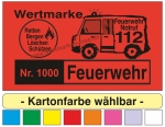 1000 Wertmarken "Feuerwehr Typ 5" [[Sonderdruck]]